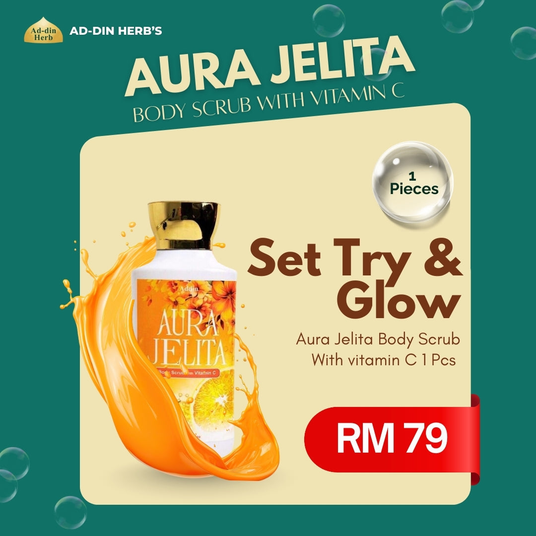 AURA JELITA BODY SCRUB 1 BOTOL